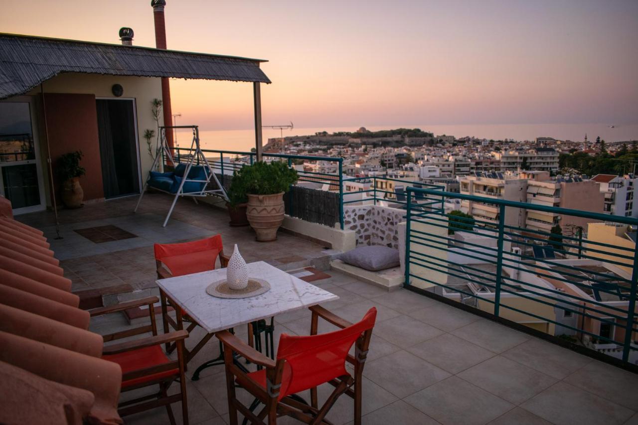 Rooftop With Sea View In Central Rethymno Екстериор снимка
